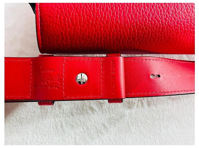 Christian Louboutin Borsa a tracolla con cintura in pelle Rosso - vista 7