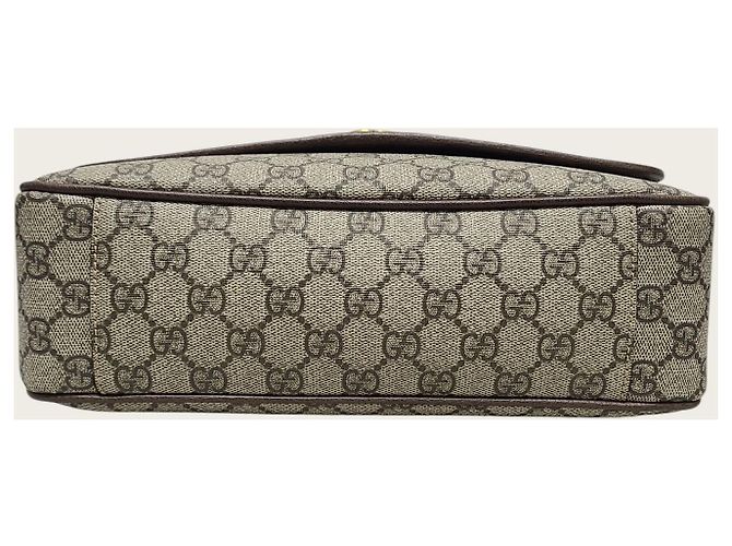 Gucci Borsa Messenger GG Supreme Canvas Ophidia Medium Marrone - vista 6