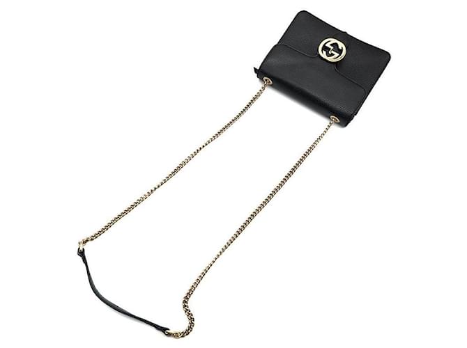 Gucci Borsa a tracolla Interlocking GG Nero - vista 4