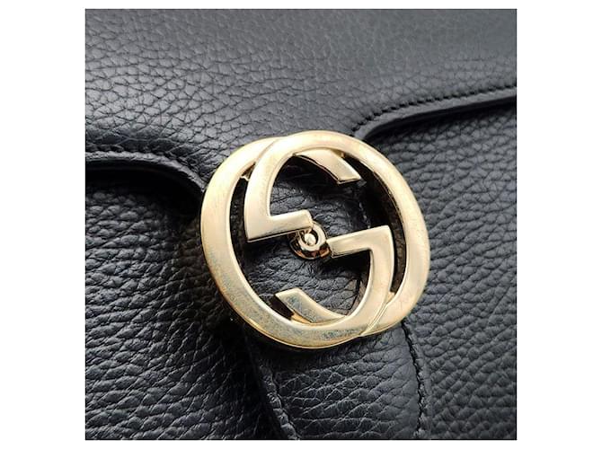 Gucci Borsa a tracolla Interlocking GG Nero - vista 8
