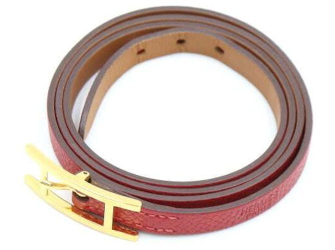Hermès Pulsera Double Tour Roja - vista 2