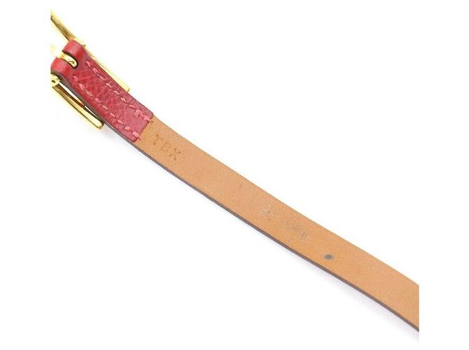 Hermès Pulsera Double Tour Roja - vista 4