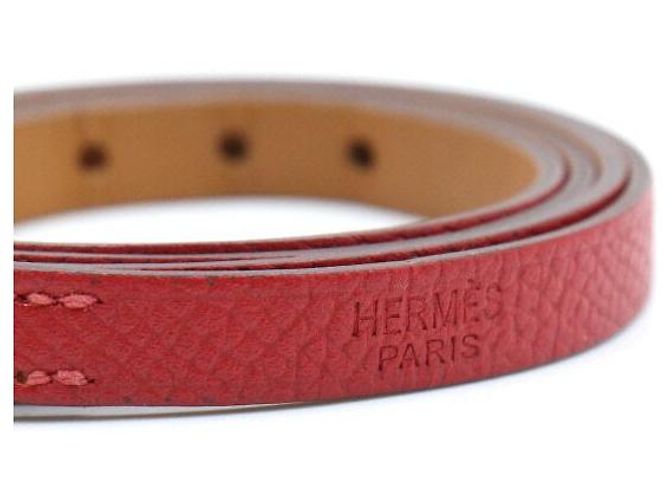 Hermès Pulsera Double Tour Roja - vista 6