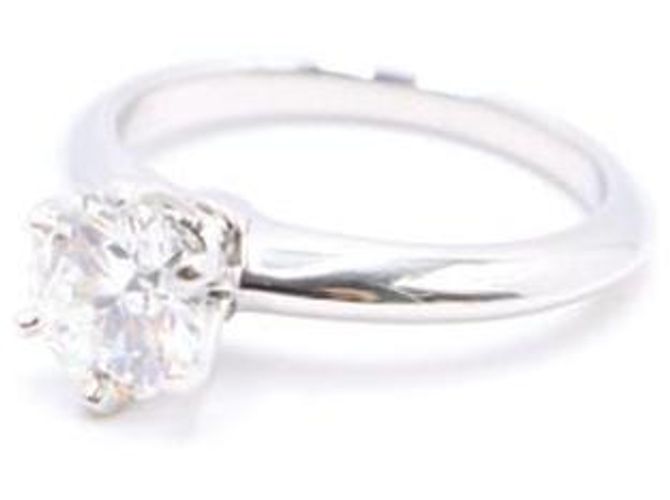Tiffany & Co Platin Diamant Karat Ehering Größe Silber - Ansicht 2