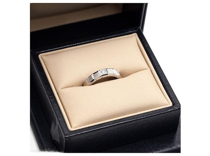 Chopard Anello Ice Cube Medium in Oro Bianco e Diamanti Carat Argento - vista 6