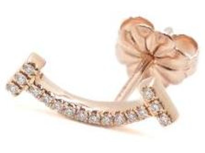 Tiffany & Co Mini Orecchini in Diamante Oro Rosa - vista 3
