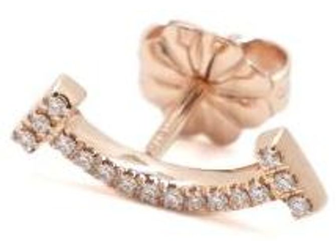 Tiffany & Co Mini Orecchini in Diamante Oro Rosa - vista 4