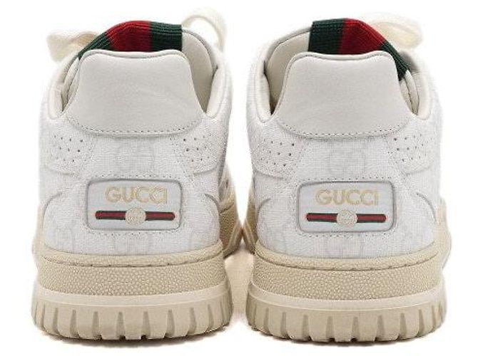 Gucci Sneaker Reweb in tela bianca da donna - vista 5