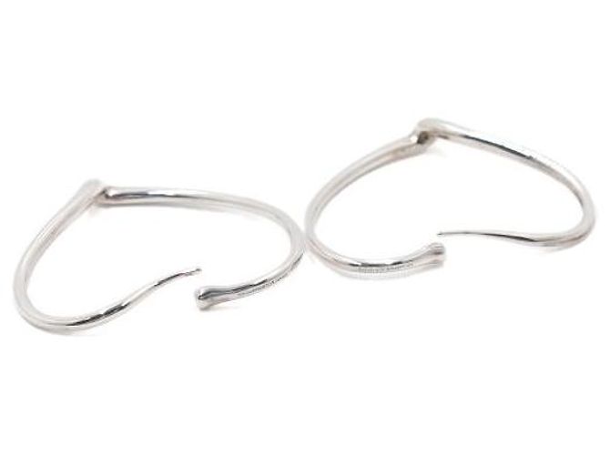 Tiffany & Co Elsa Peretti Open Heart Hoop Earrings - view 4