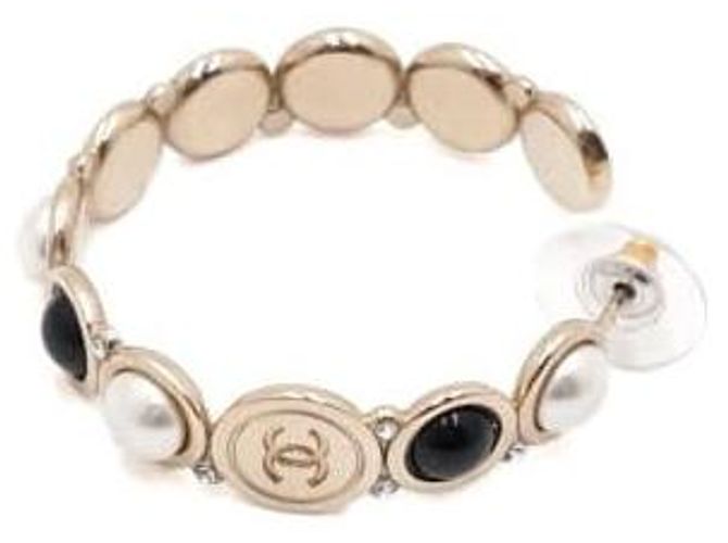 Chanel Orecchini a cerchio con perle di vetro Season Arancione - vista 2