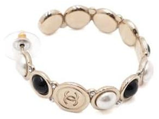 Chanel Orecchini a cerchio con perle di vetro Season Arancione - vista 3