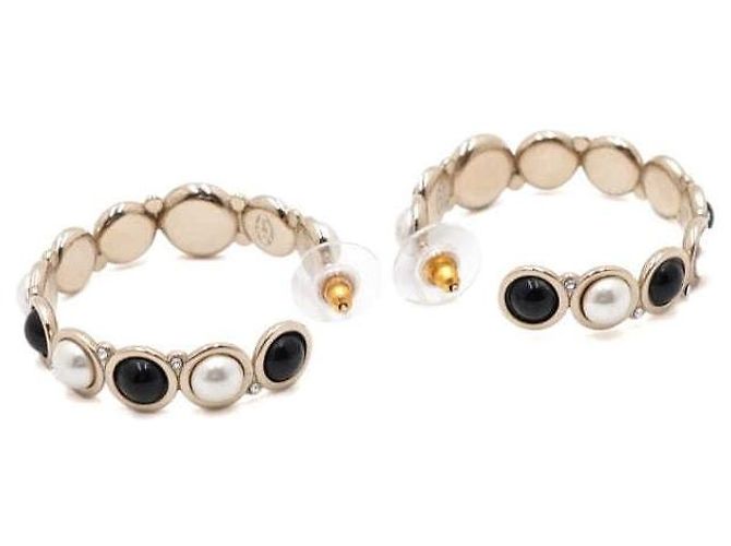 Chanel Orecchini a cerchio con perle di vetro Season Arancione - vista 4