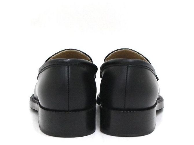 Chanel Mocassini da donna in pelle di vitello nera con CC dorato Nero - vista 6