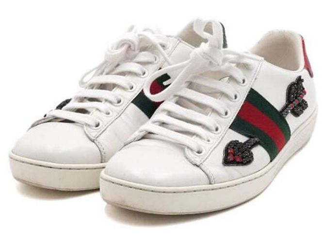 Gucci Sneaker Ace Crystal Arrow da donna - vista 3