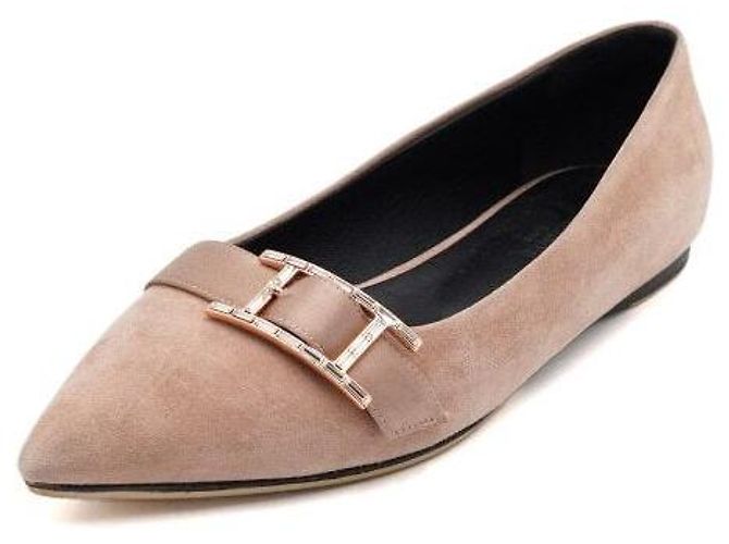 Hermès Ballerine DOUCE in scamosciato rosa - vista 2