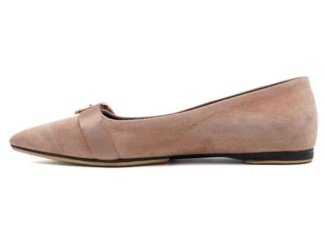 Hermès Ballerine DOUCE in scamosciato rosa - vista 5