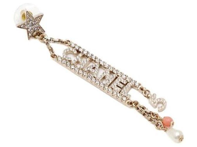 Chanel Orecchini pendenti Crystal Initial Logo Season Multicolore - vista 3