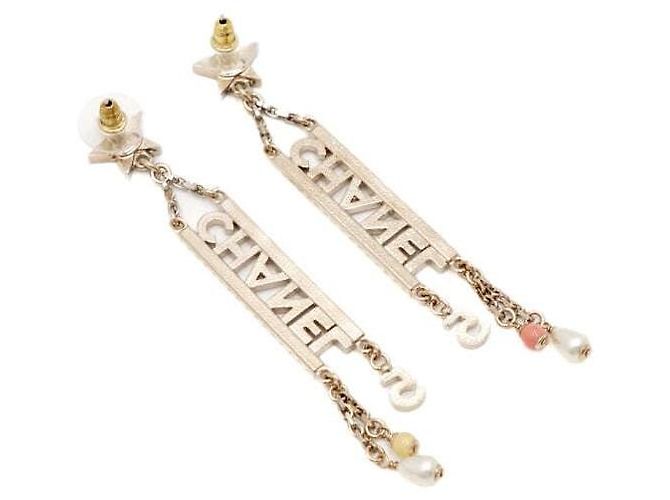 Chanel Orecchini pendenti Crystal Initial Logo Season Multicolore - vista 4