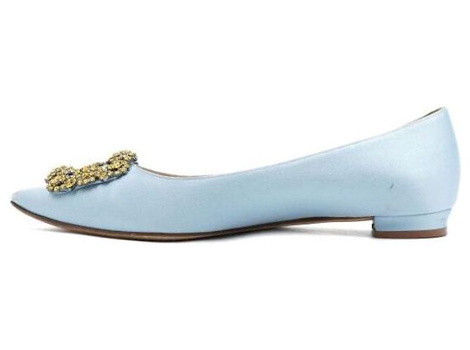 Manolo Blahnik Scarpe basse Blu - vista 4
