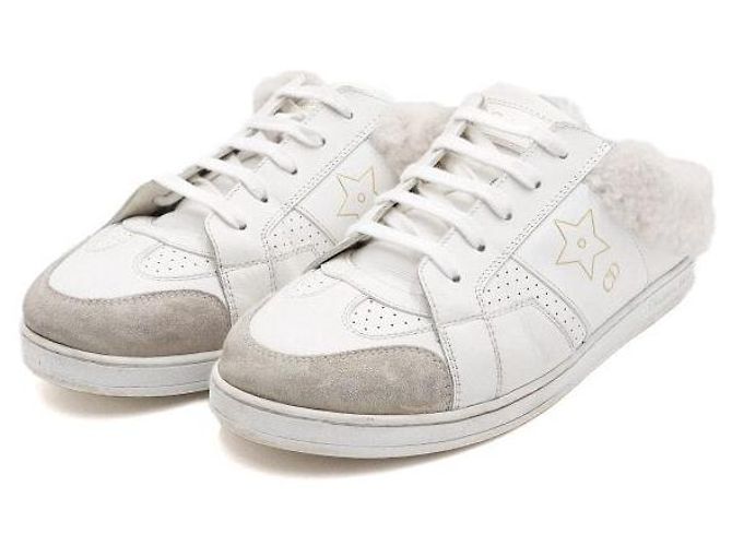 Dior Mules Star de piel de becerro y shearling blanco para mujer - vista 3