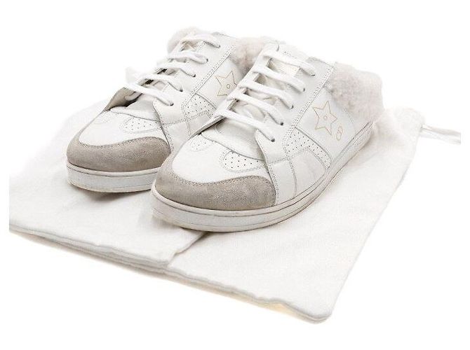Dior Mules Star de piel de becerro y shearling blanco para mujer - vista 9