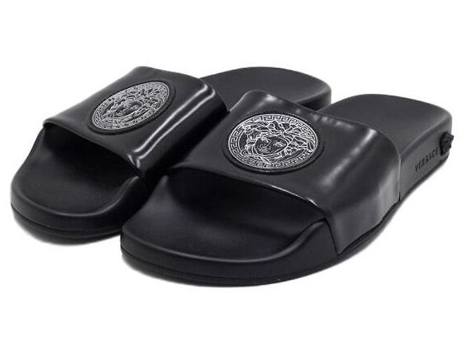 Versace Sandali in pelle Vitello con logo Medusa da donna - vista 3