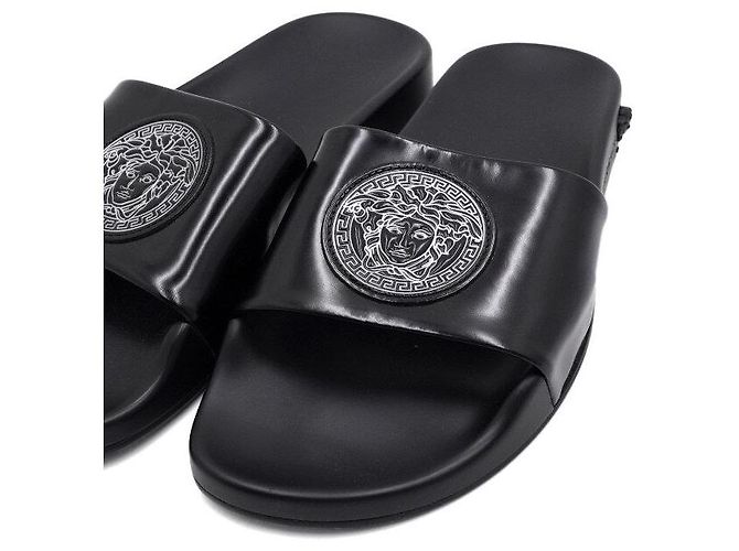 Versace Sandali in pelle Vitello con logo Medusa da donna - vista 6