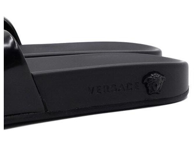 Versace Sandali in pelle Vitello con logo Medusa da donna - vista 7