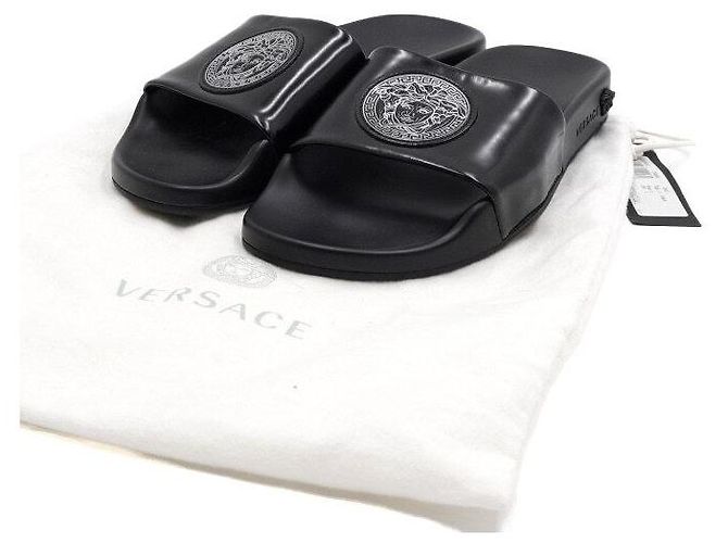 Versace Sandali in pelle Vitello con logo Medusa da donna - vista 9