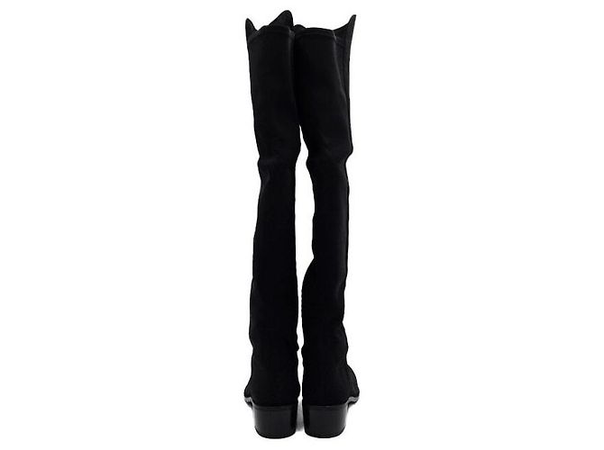 Stuart Weitzman Botas de ante negro para mujer GABRDNE - vista 5
