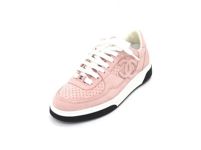 Chanel Sneaker in scamosciato da donna Workshop Collection CC Pink Airforce Rosa - vista 2