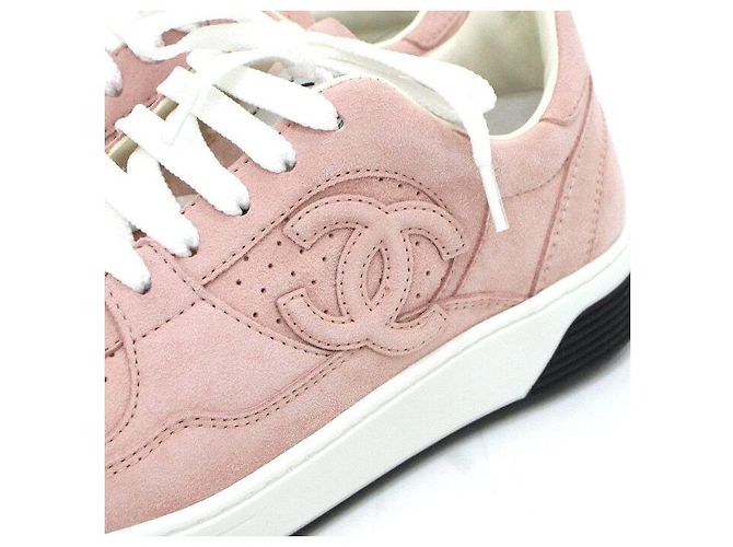 Chanel Sneaker in scamosciato da donna Workshop Collection CC Pink Airforce Rosa - vista 5