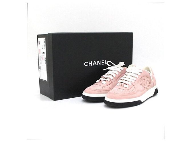 Chanel Sneaker in scamosciato da donna Workshop Collection CC Pink Airforce Rosa - vista 7