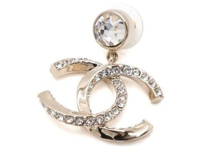 Chanel Orecchini Season Gold CC Crystal Drop Multicolore - vista 3