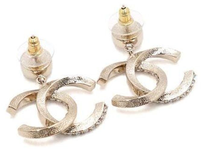Chanel Orecchini Season Gold CC Crystal Drop Multicolore - vista 4