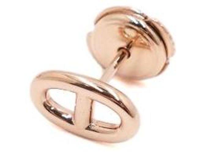 Hermès Pendientes CHAINE DANCRE Blue Stone en oro rosa Azul - vista 2