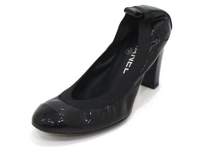 Chanel Décolleté Valet in vernice nera da donna Nero - vista 2