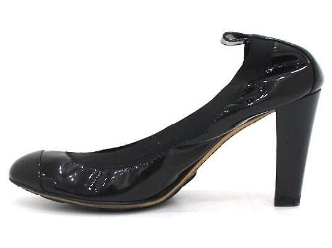 Chanel Décolleté Valet in vernice nera da donna Nero - vista 4