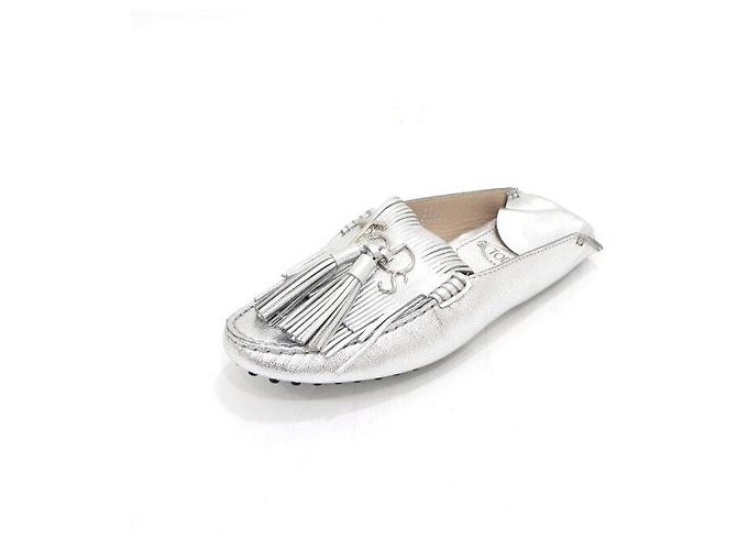 Tod's Mocassini da guida con nappe argentate - vista 2