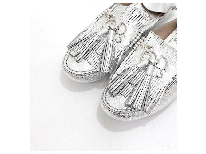 Tod's Mocassini da guida con nappe argentate - vista 5