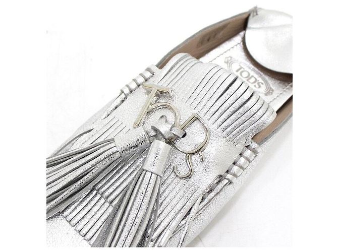 Tod's Mocassini da guida con nappe argentate - vista 7
