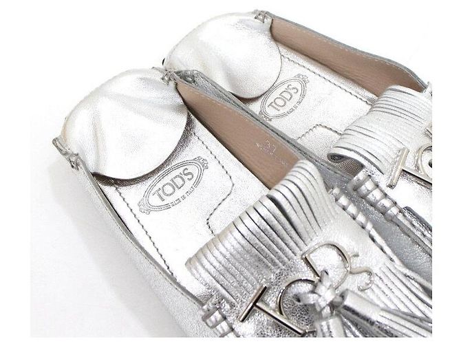 Tod's Mocassini da guida con nappe argentate - vista 8