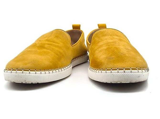 Hermès Mocassini in scamosciato Giallo - vista 2