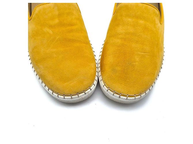 Hermès Mocassini in scamosciato Giallo - vista 4