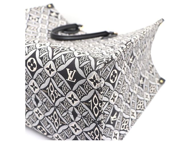 Louis Vuitton Borsa Tote e Borsa a Spalla OnTheGo GM Bianco - vista 18
