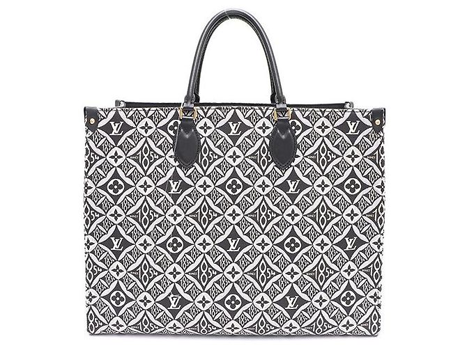 Louis Vuitton Borsa Tote e Borsa a Spalla OnTheGo GM Bianco - vista 3