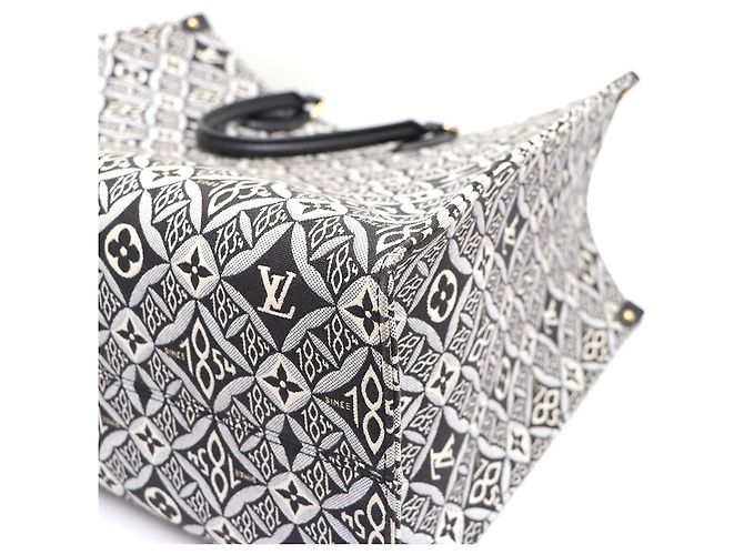 Louis Vuitton Borsa Tote e Borsa a Spalla OnTheGo GM Bianco - vista 7