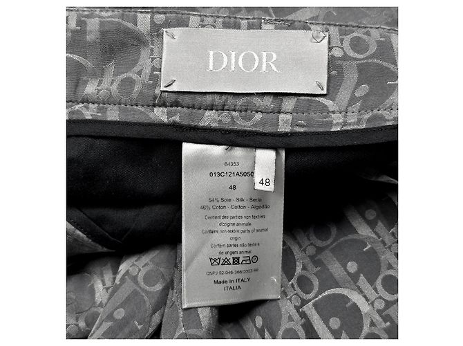 Dior Pantaloncini in seta Oblique Marrone - vista 5
