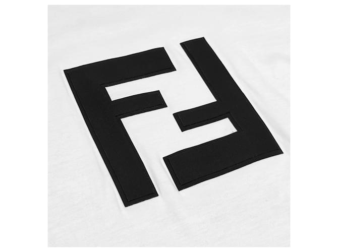 Fendi FF Logo T-Shirt Weiß - Ansicht 3