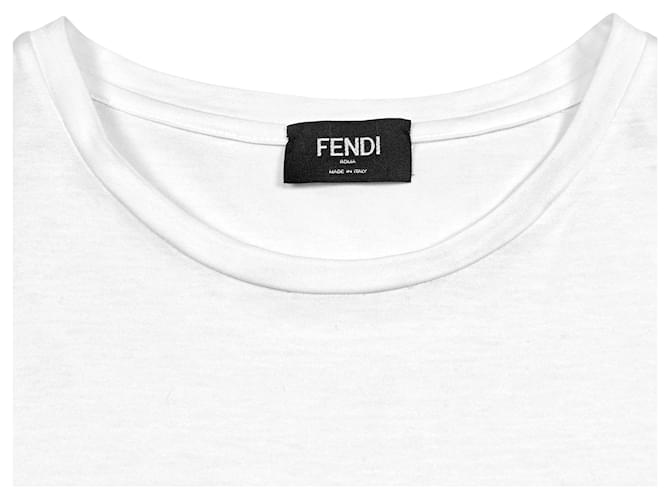 Fendi FF Logo T-Shirt Weiß - Ansicht 4